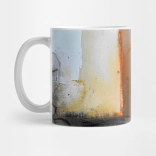 Woman in a room with lamp and time passing Mug